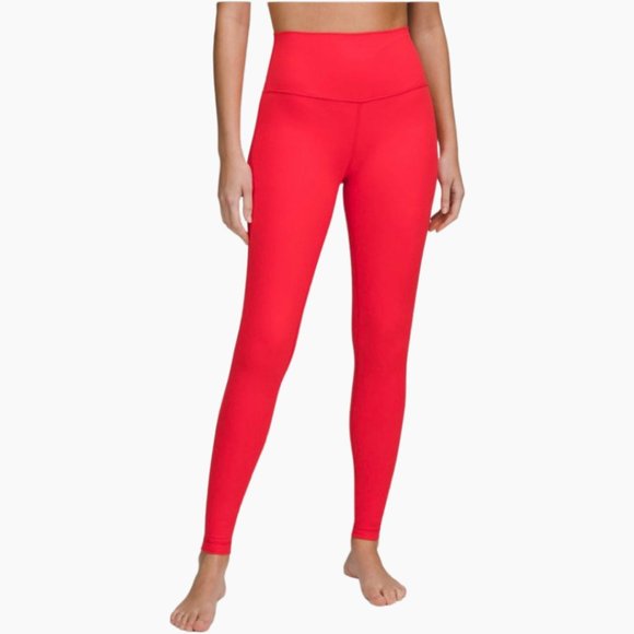 lululemon athletica Pants - Lululemon NWT Women's Align High Rise Pant 28" Size 8 Love Red